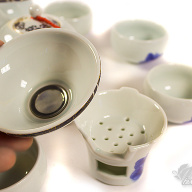 Чайный набор посуды (сервиз) &quot;Девушка у пруда&quot; - Чайный набор посуды (сервиз) для чайных церемоний